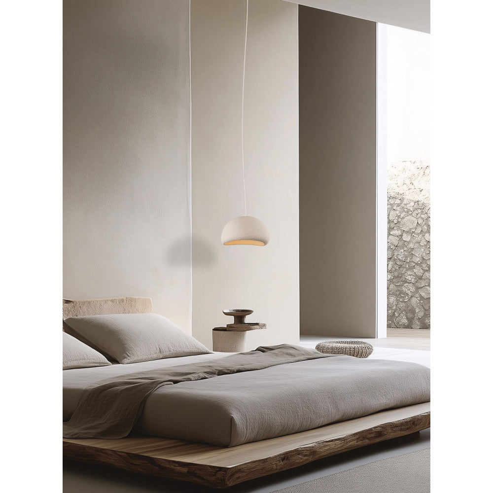 Suspension ZAMBELIS D300 E27 DESIGN Blanc Sans Source 23160