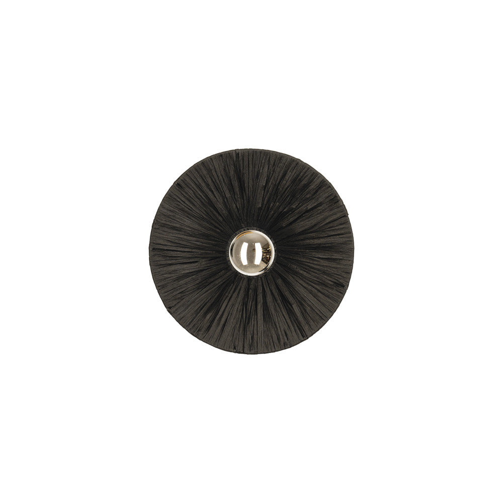 Applique Murale ZAMBELIS D250 E27 DESIGN Rotin Noir Sans Source 25455