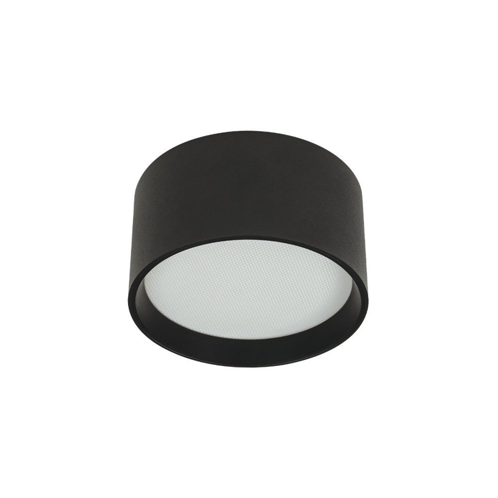 Plafonnier ZAMBELIS D120 12W Dimmable DESIGN Noir Sable 25216