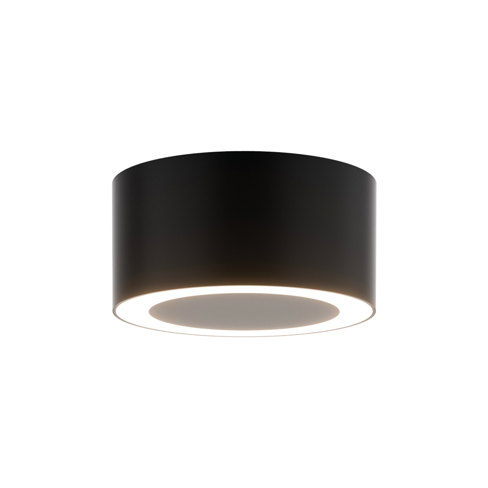 Plafonnier ZAMBELIS D100 7W DESIGN Noir Sable Avec Driver 25309