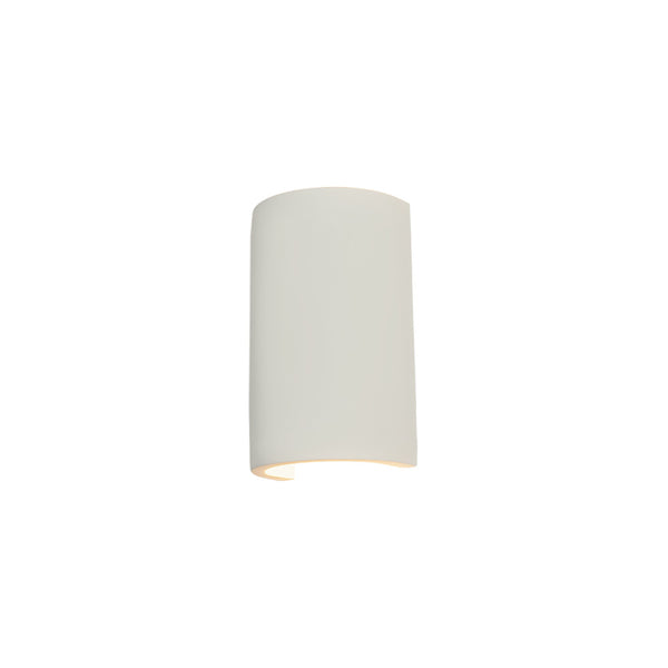 Applique Murale ZAMBELIS 2xG9 Direct/Indirect DESIGN Blanc Platre Sans Source 25383