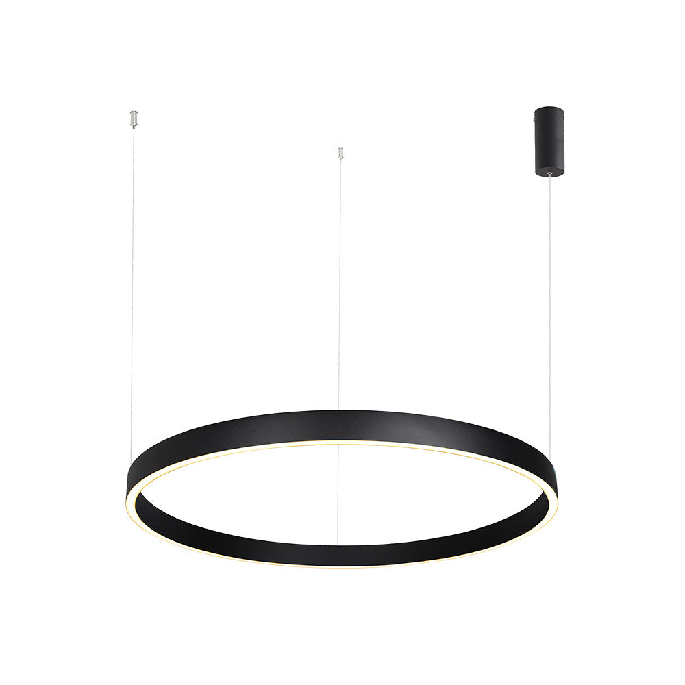 Suspension ZAMBELIS D800 70W Dimmable Direct/Indirect DESIGN Noir Sable 25368