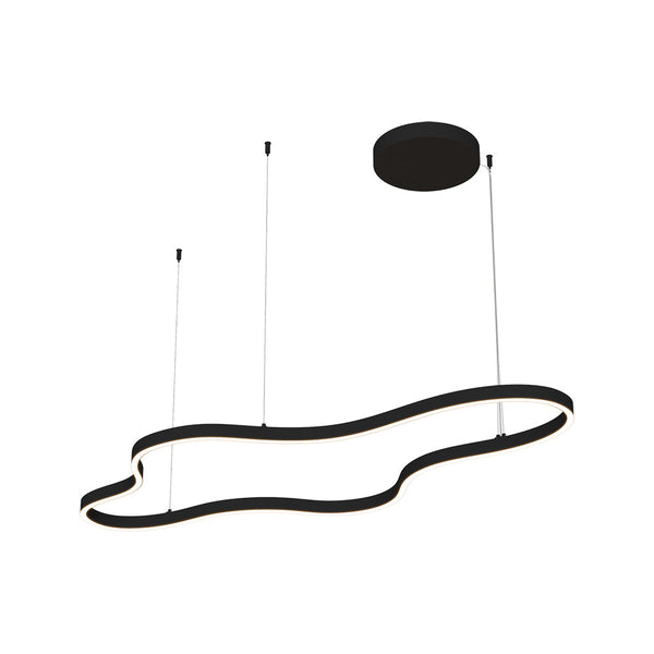 Suspension ZAMBELIS 95W Dimmable DESIGN Noir Sable 25415