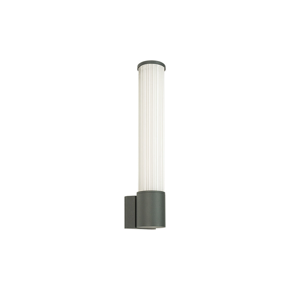 Applique Exterieure ZAMBELIS 12W IP54 DESIGN Graphite et Verre E428