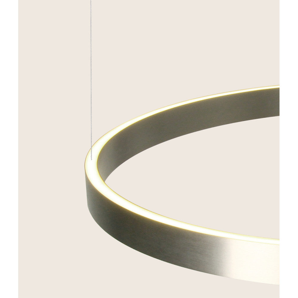 Suspension ZAMBELIS D800 70W Dimmable Direct/Indirect DESIGN Nickel Brosse 25369