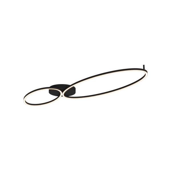 Plafonnier ZAMBELIS 69W Dimmable DESIGN Noir Sable 25410