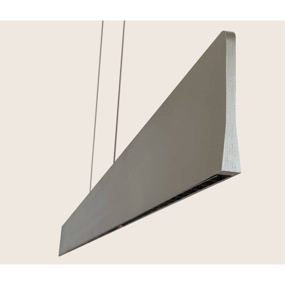 Suspension ZAMBELIS 40W Direct/Indirect Dimmable DESIGN Gris Brosse 25195