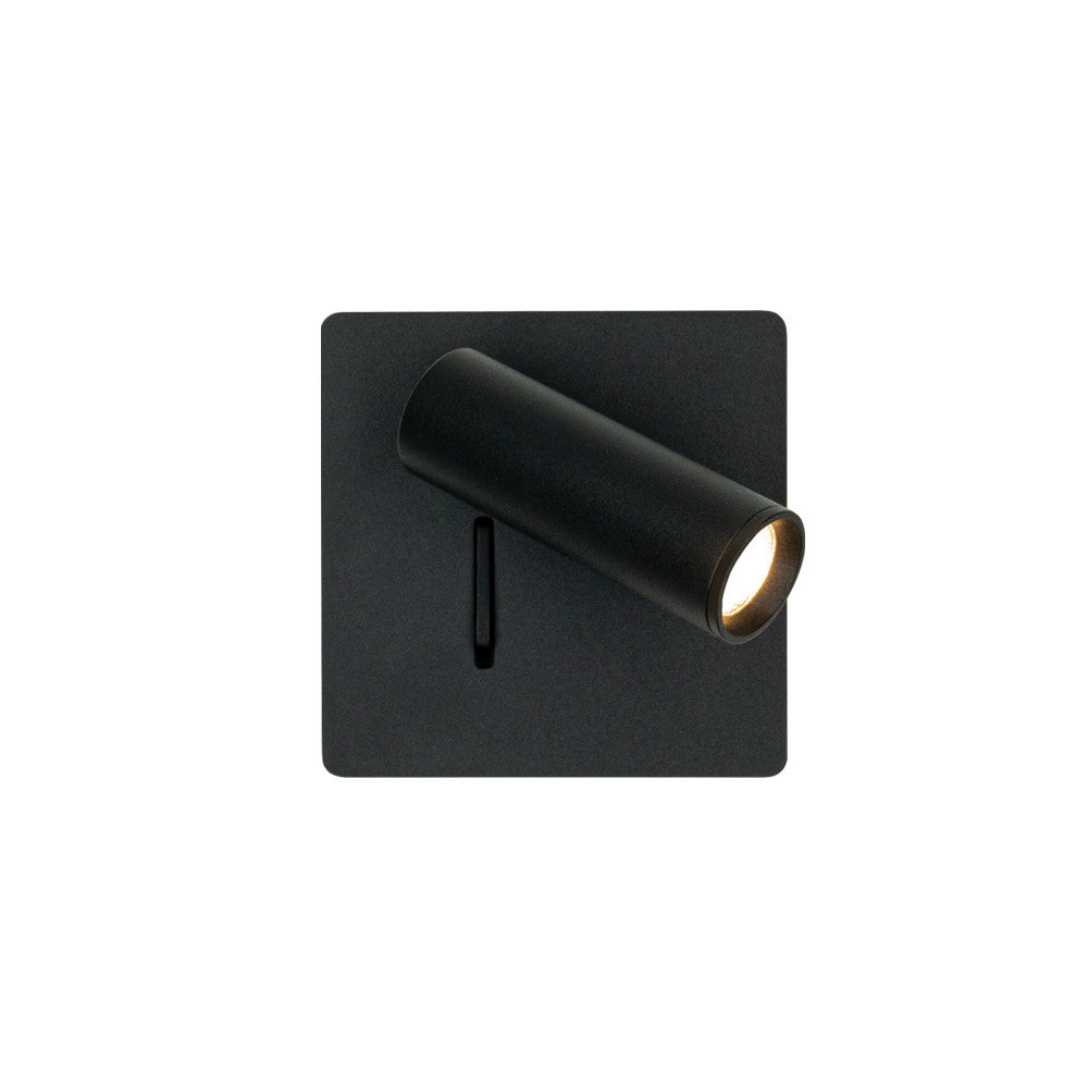 Applique Murale ZAMBELIS Lecture 3W Interrupteur DESIGN Noir Sable 25281
