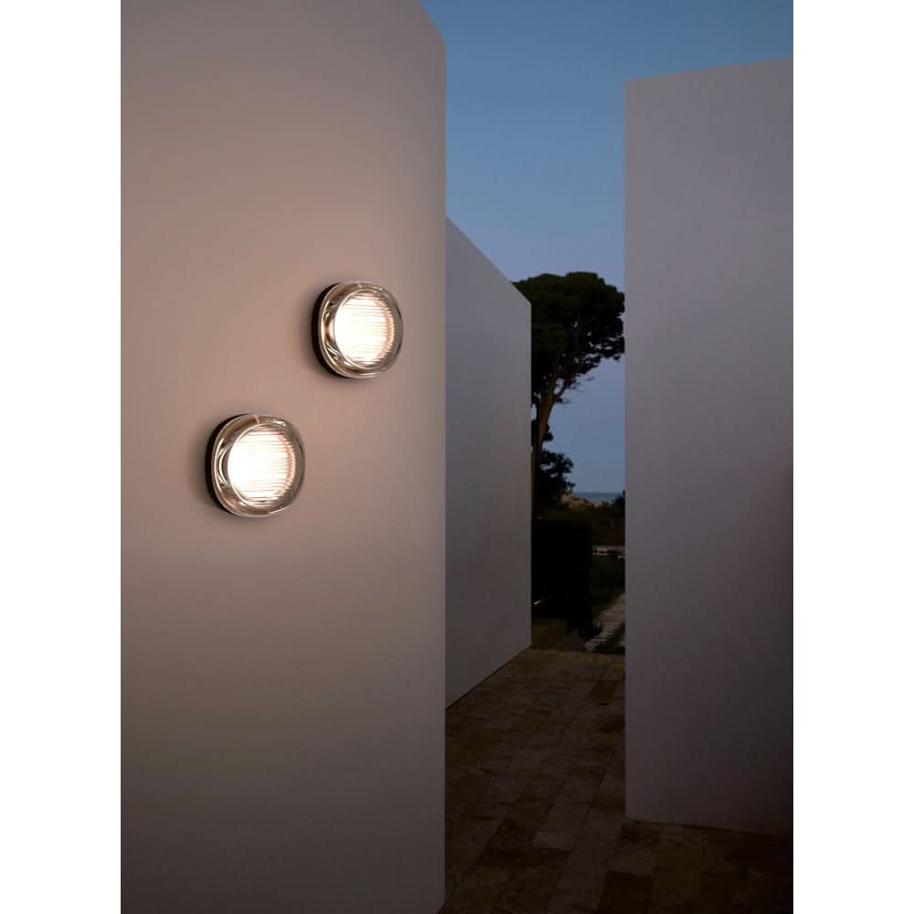 Applique Exterieure ZAMBELIS D130 12W IP65 Dimmable DESIGN Champagne et Noir Sable E492
