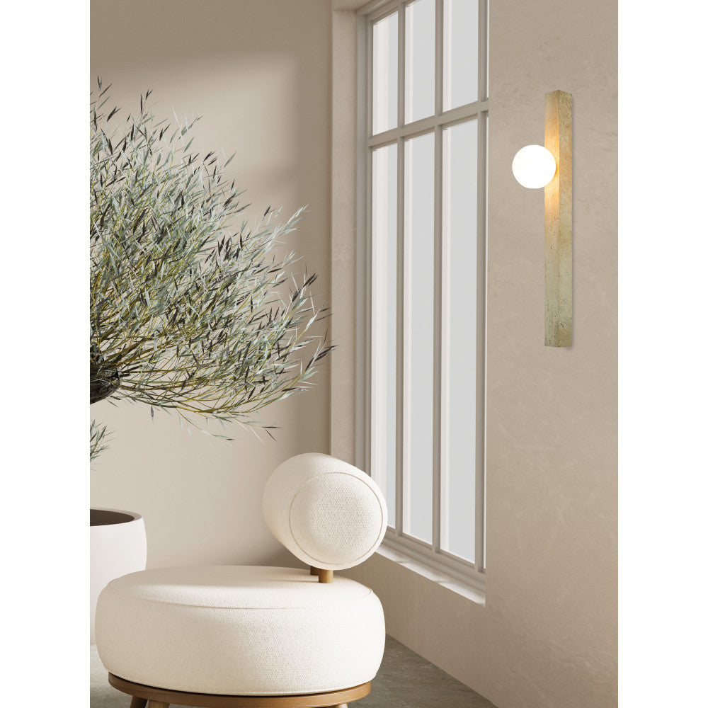 Applique Murale ZAMBELIS G9 DESIGN Pierre Naturelle Sans Source 25315