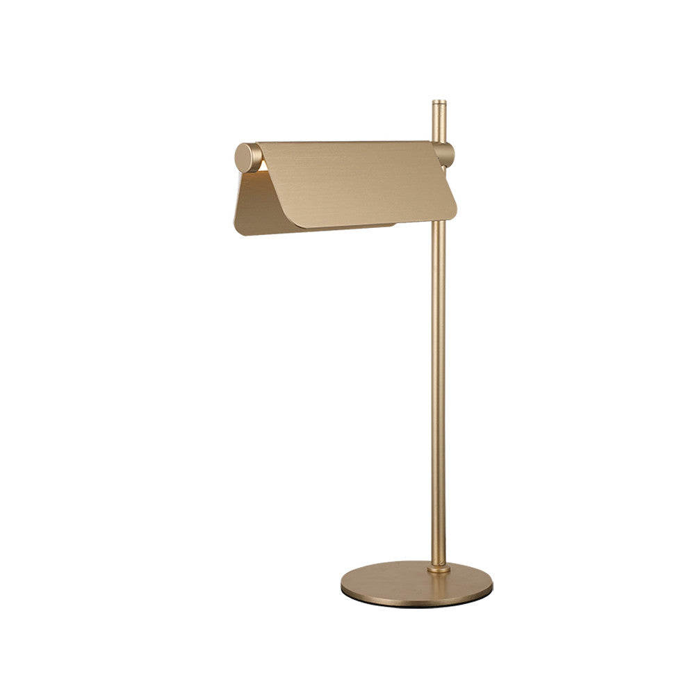 Lampe Sur Table ZAMBELIS 7W Dimmable DESIGN Or Brosse 25193