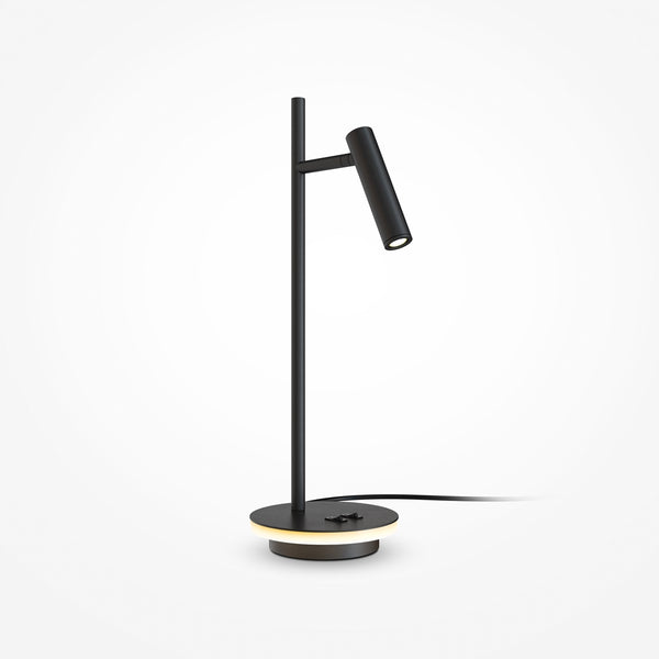 Black bedside lamp