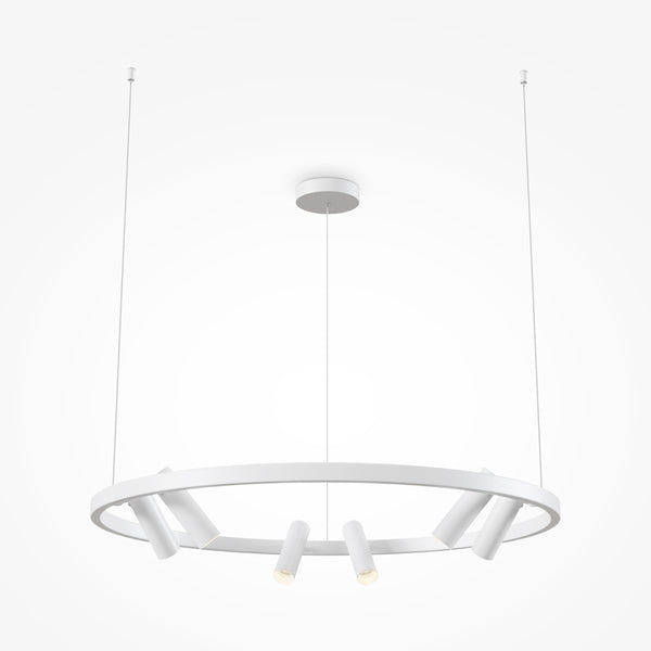 Satellite white pendant light