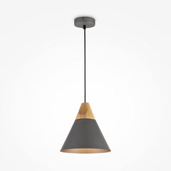 Bicones grey pendant light