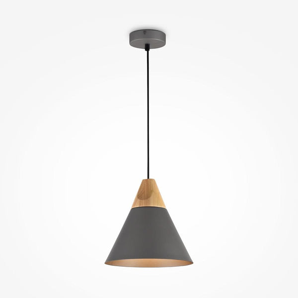 Bicones grey pendant light