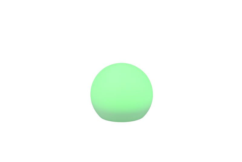 Lampe à poser sans fil Melo blanche, Ø 20 cm