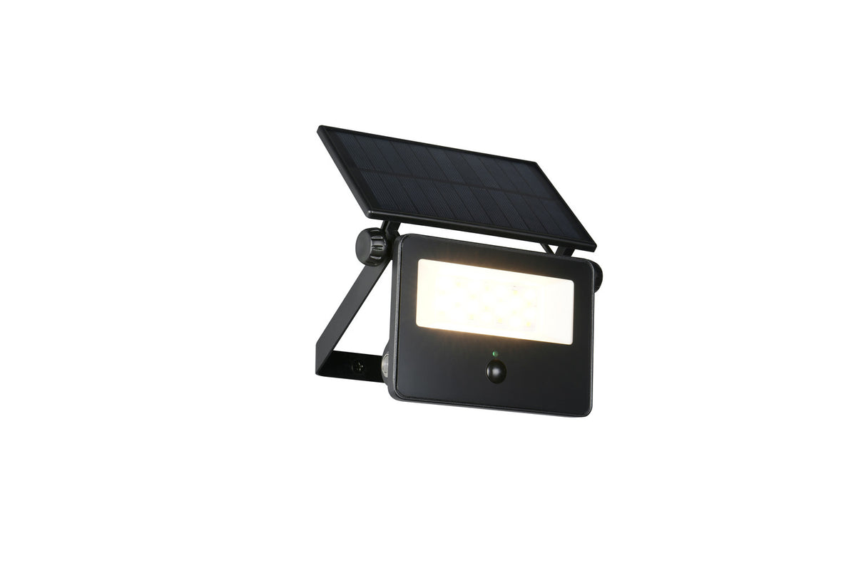 Applique extérieure Moura noire mat, H 15,5 cm