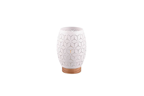 Lampe à poser Bidar blanche mat