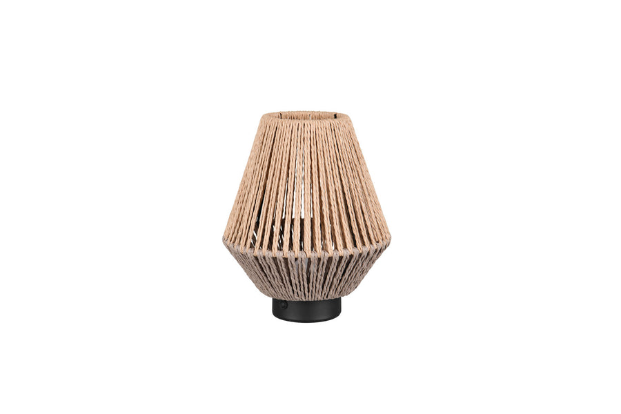 Lampe à poser Lira marron, papier