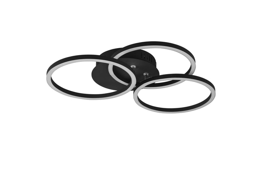 Plafonnier Circle noir mat
