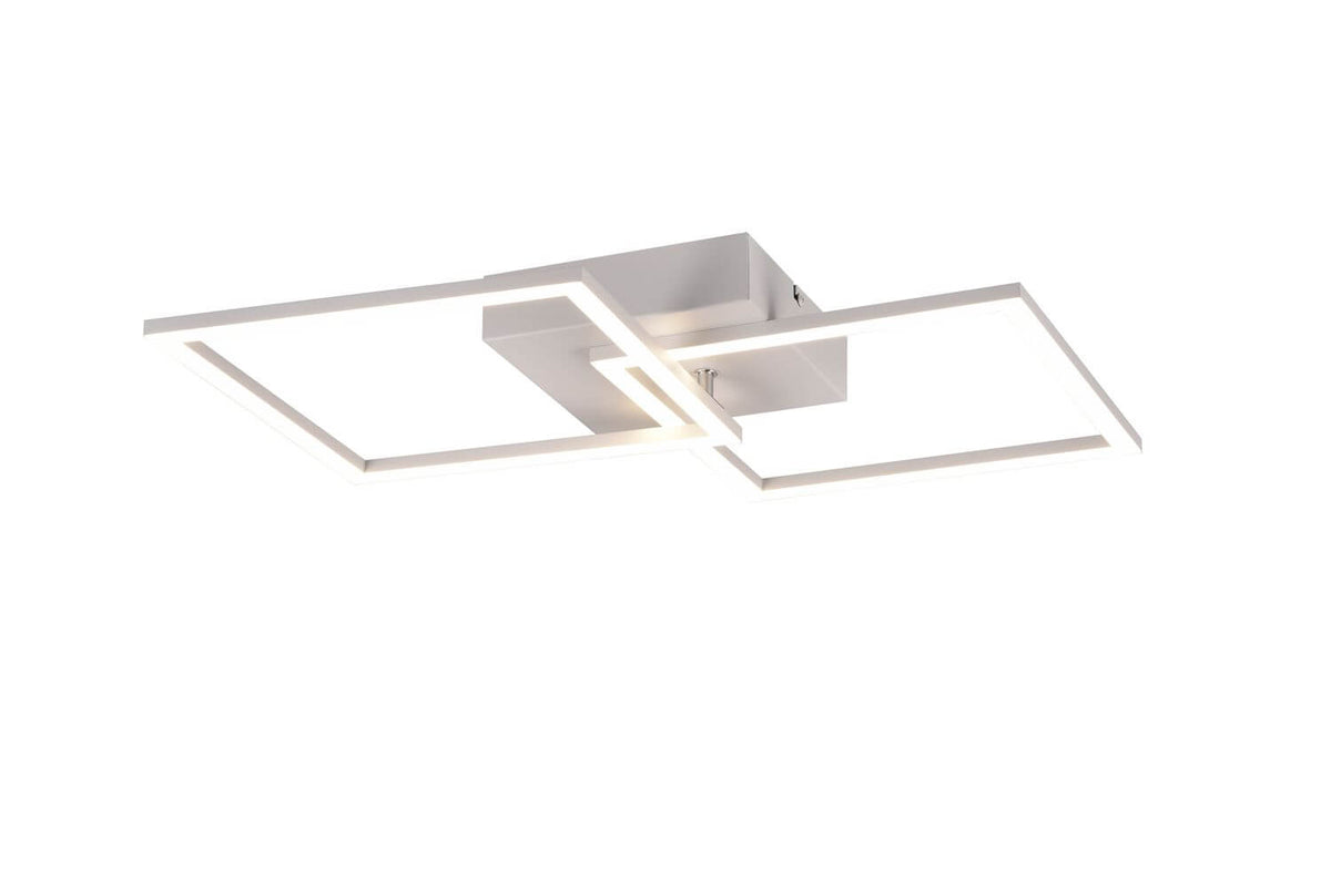 Plafonnier Trail blanc mat, L 60 cm