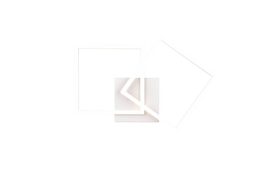 Plafonnier Trail blanc mat, L 60 cm