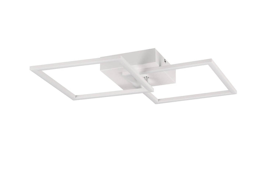 Plafonnier Trail blanc mat, L 60 cm