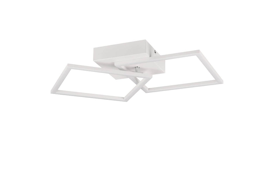 Plafonnier Trail blanc mat, L 60 cm