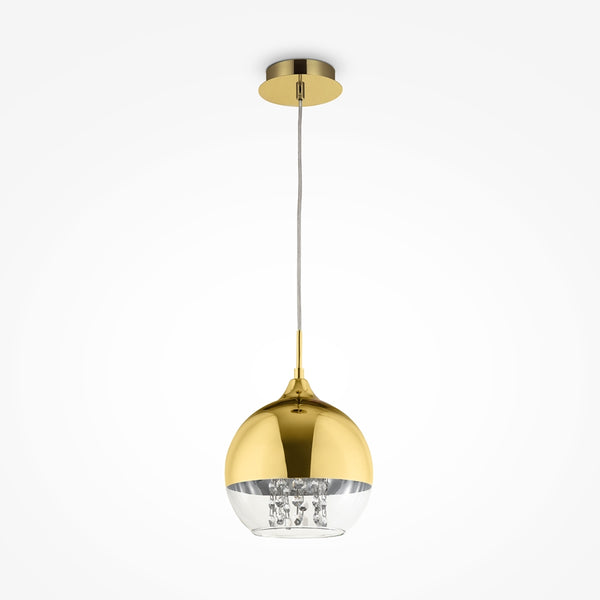Fermi gold pendant light
