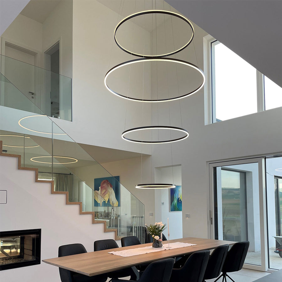 Suspension LED Ring 5 anneaux concentriques