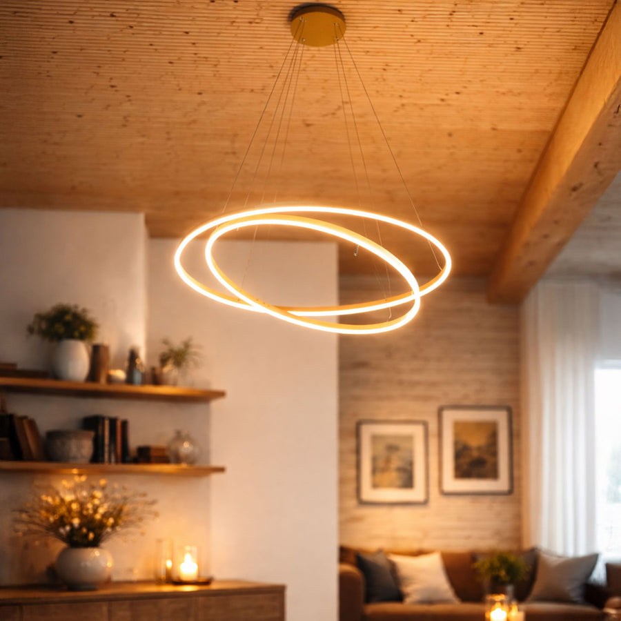 Suspension LED Ring 2 anneaux concentriques