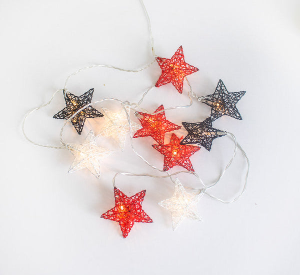 Stellina star-shaped outdoor string lights