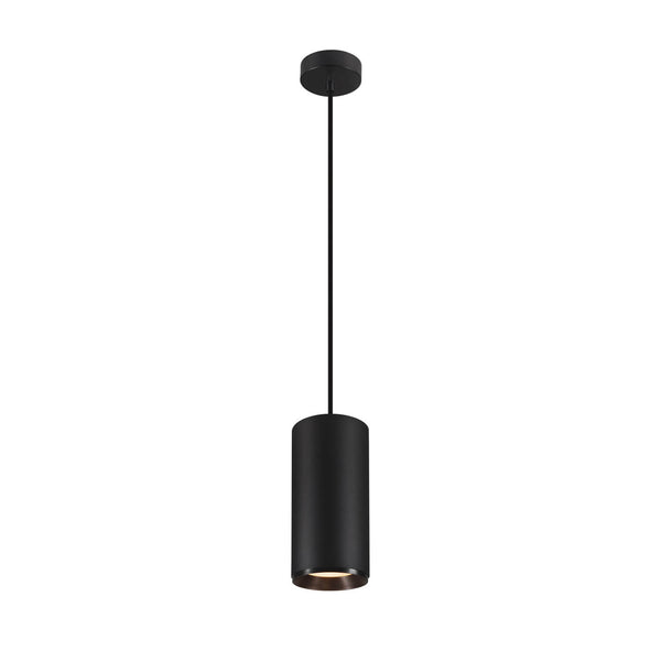 Suspension Numinos noire, H 25,8 cm, blanc chaud, faisceau 60°