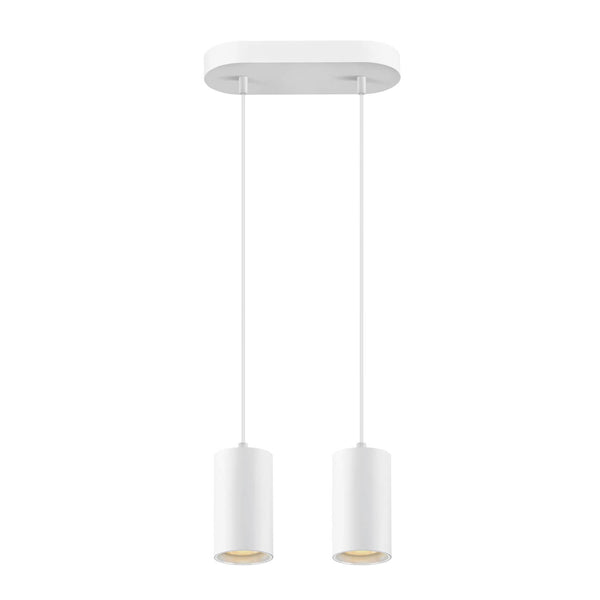 Suspension Asto 2 lumières blanche