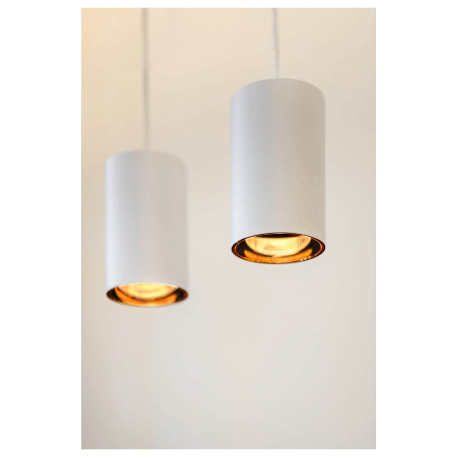 Suspension Asto 2 lumières blanche