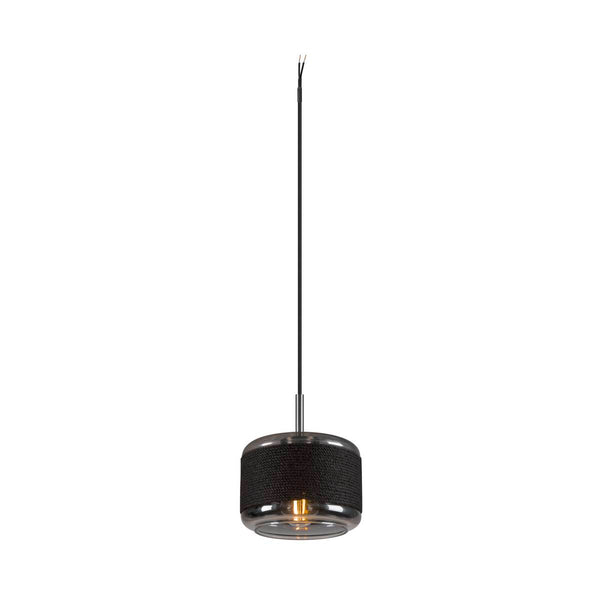 Suspension Pantilo Rope argentée, H 22 cm