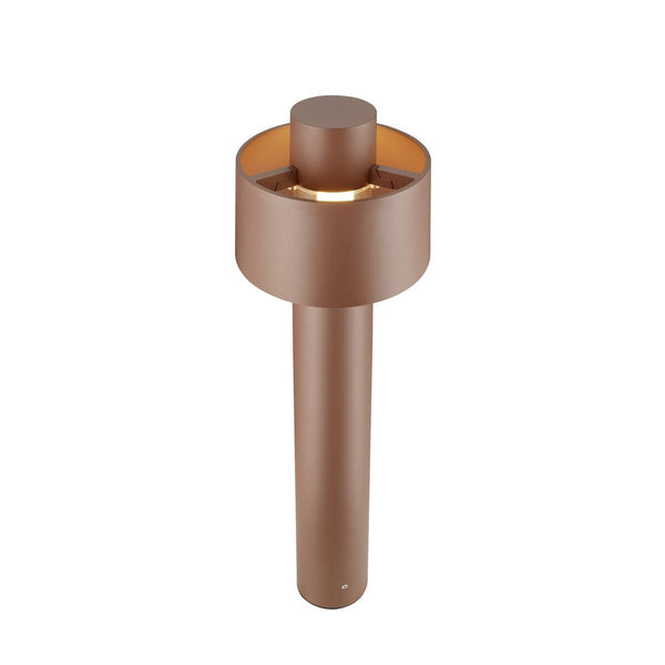 Lampadaire extérieur Photoni rouille, H 75 cm, Ø 22,4 cm
