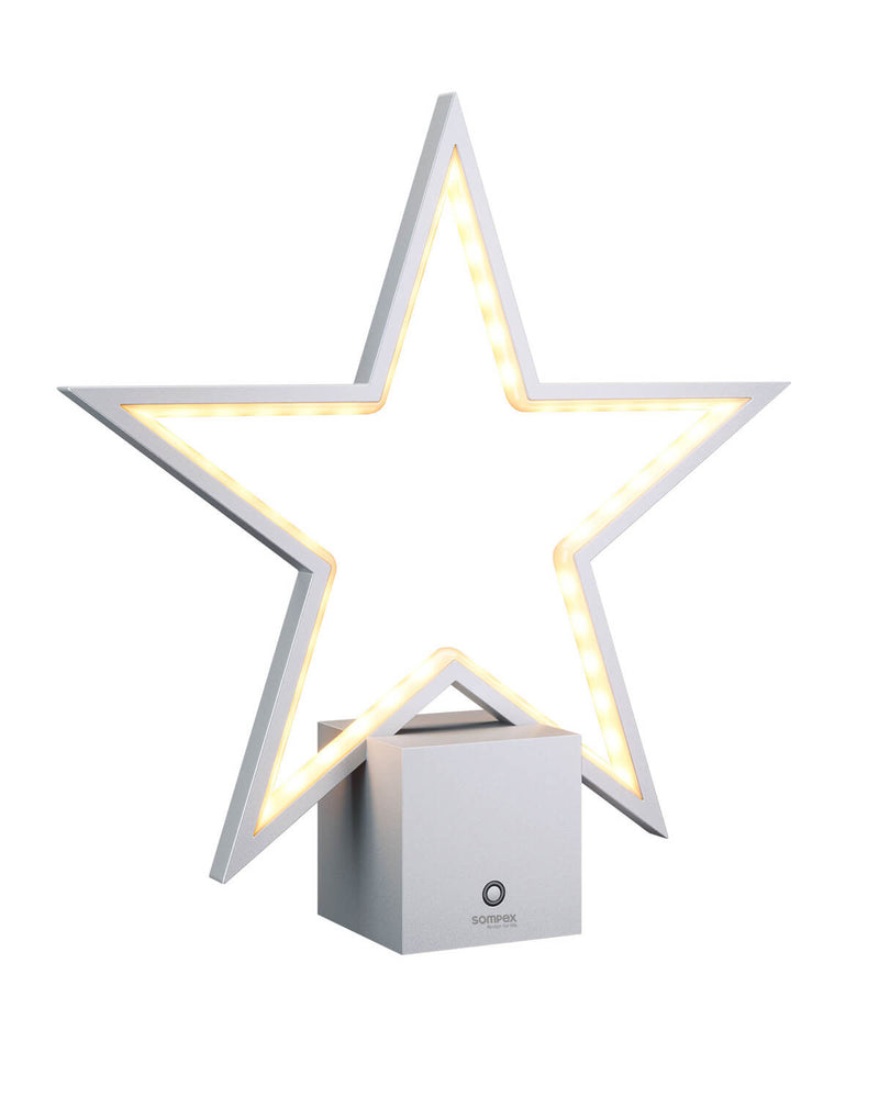 Lampe extérieure Lucy argentée