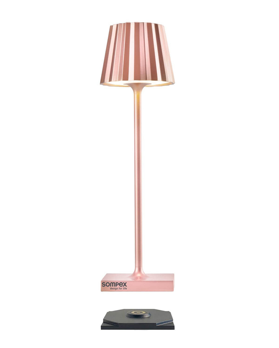 Lampe à poser sans fil Troll Nano or rose