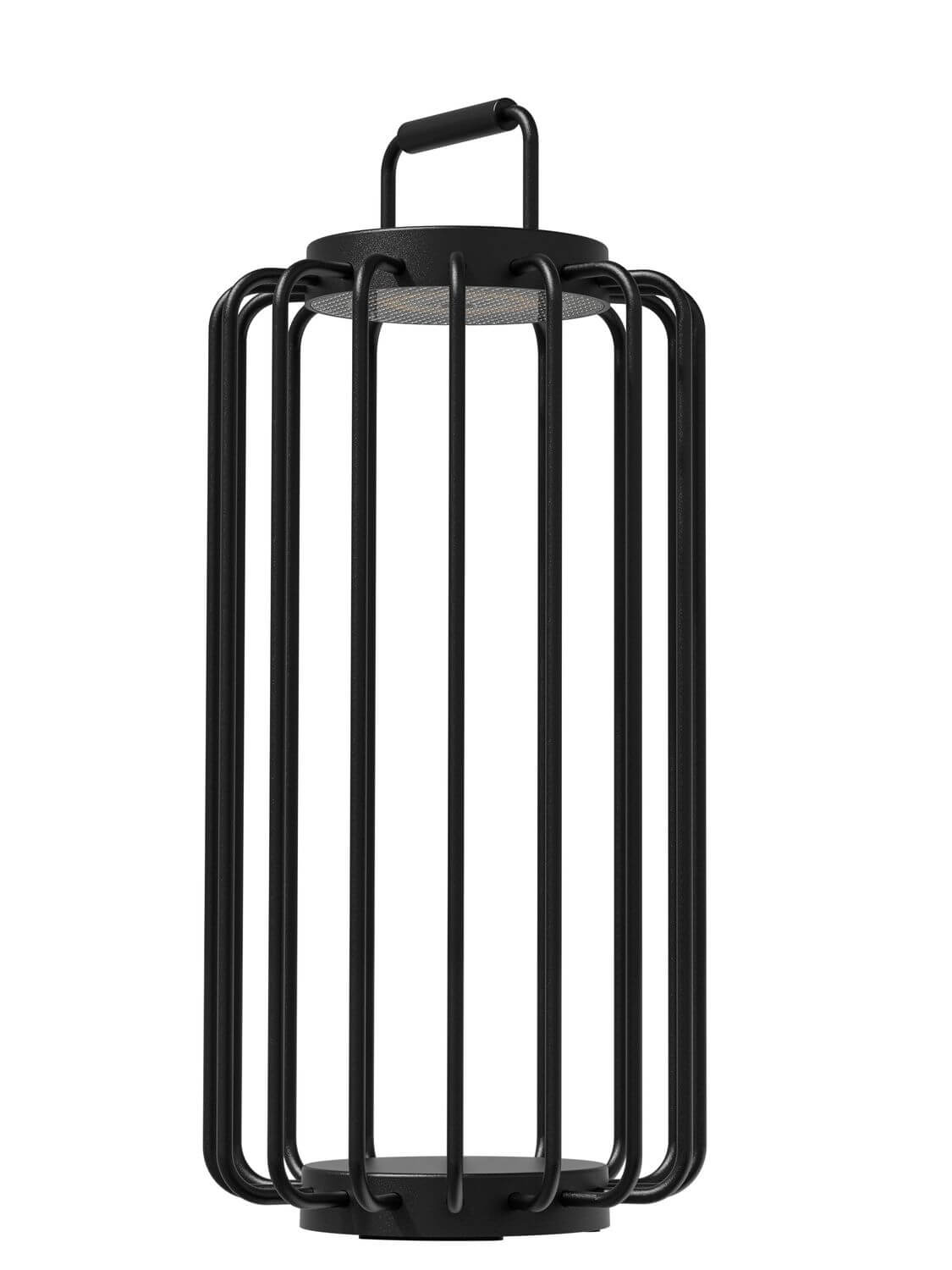 Lampe à poser sans fil Bangkok noire, H 50 cm