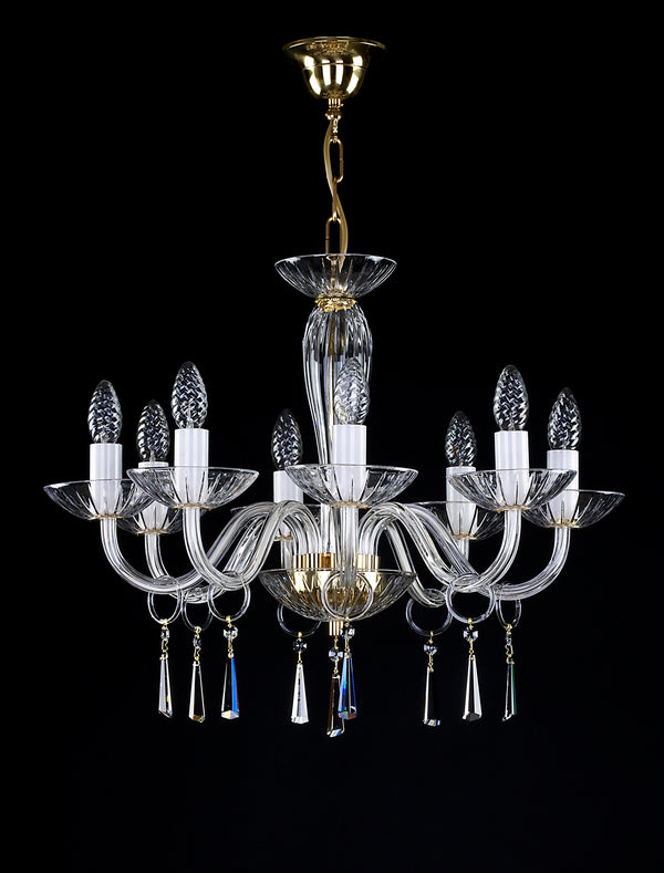Clear glass chandelier L146CE