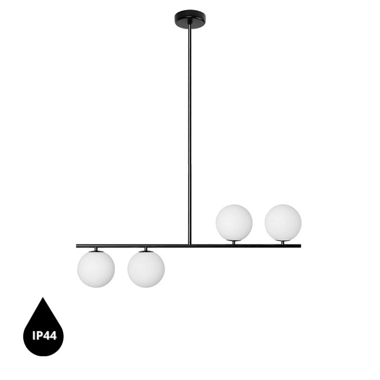 Suspension luminaire SUGURI A IP44 Noir L