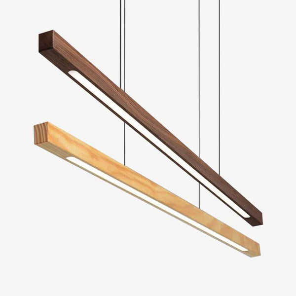 Dark wood pendant light | Noka