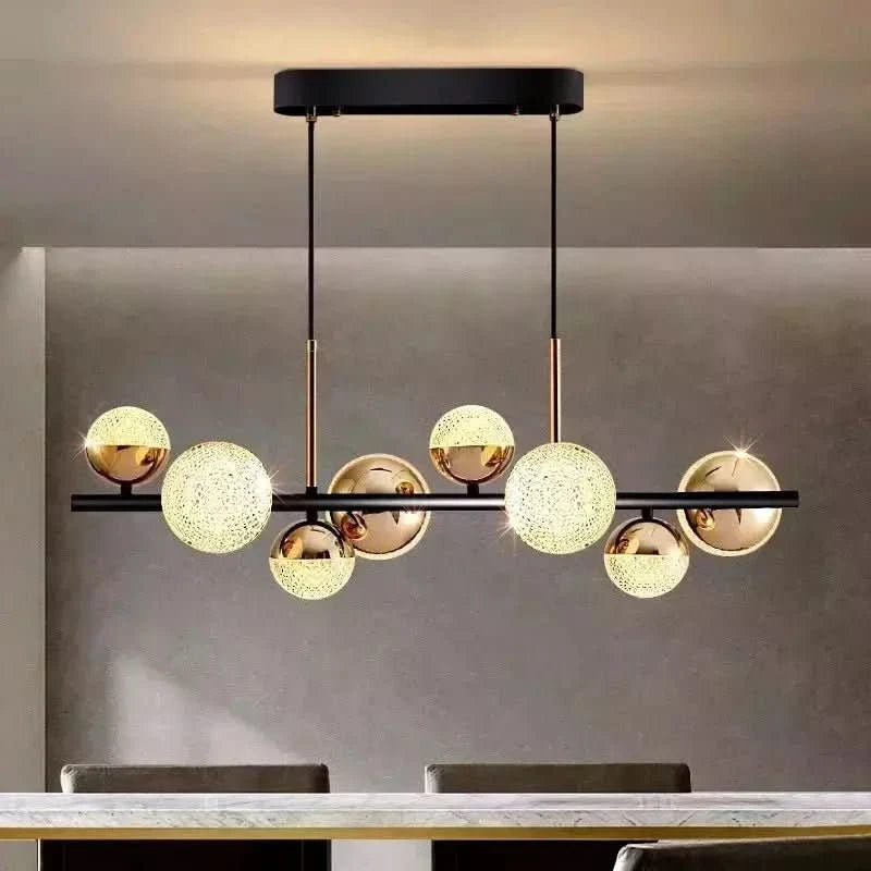 Suspension Ilôt Cuisine Boule Design | Éclat Moderne - Designix Suspension luminaire 8 Têtes Blanc Froid