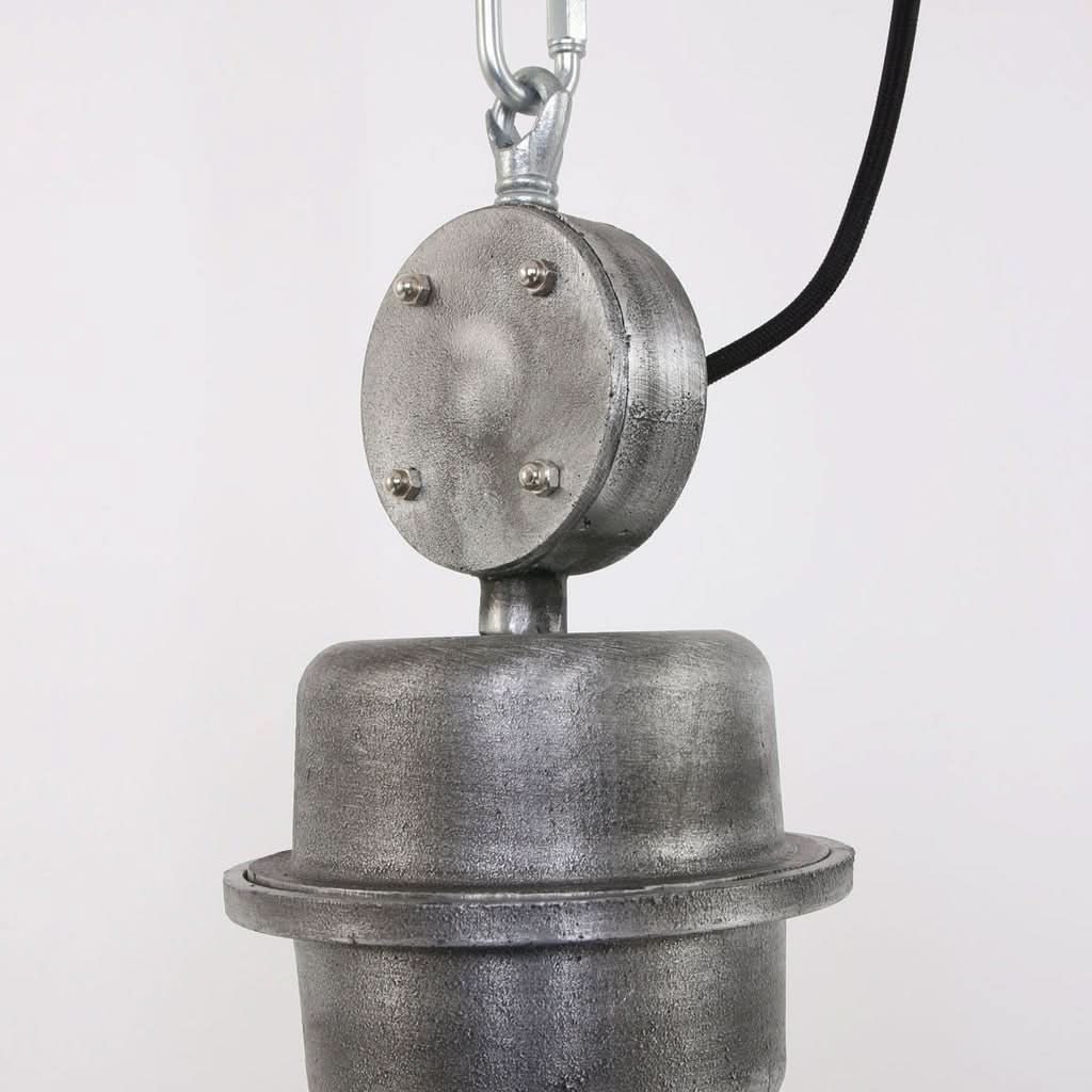 Suspension Industrielle Grise | Jory - Designix Suspension Luminaire