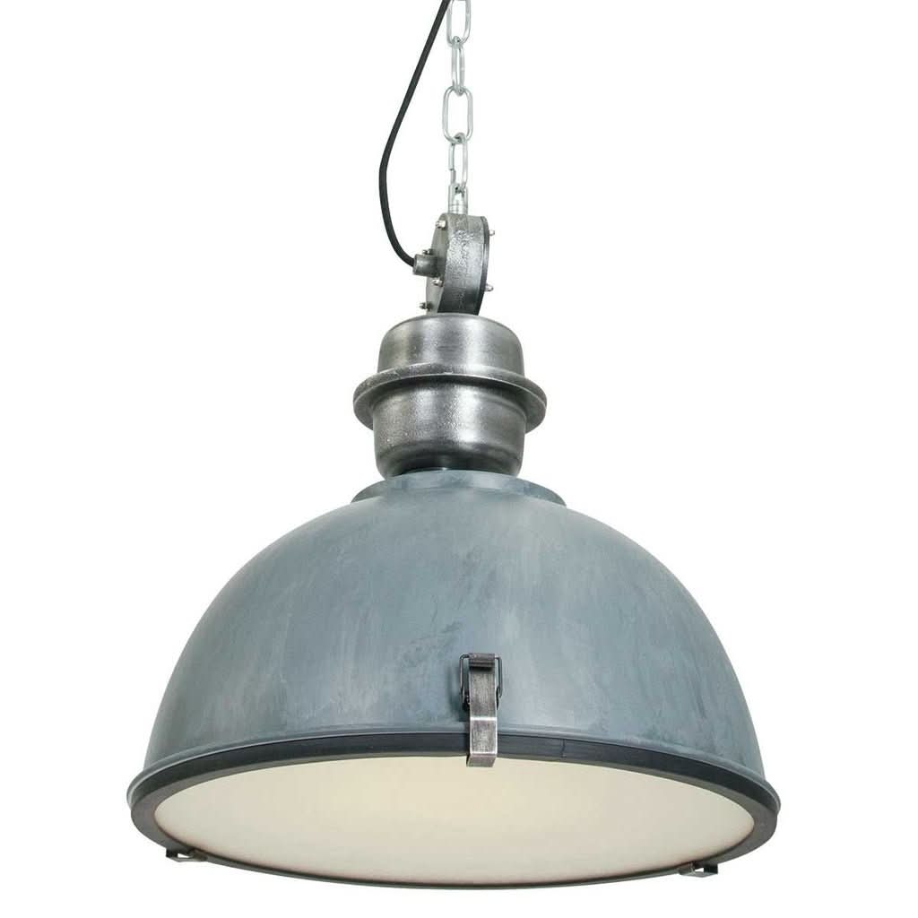 Suspension Industrielle Grise | Jory - Designix Suspension Luminaire