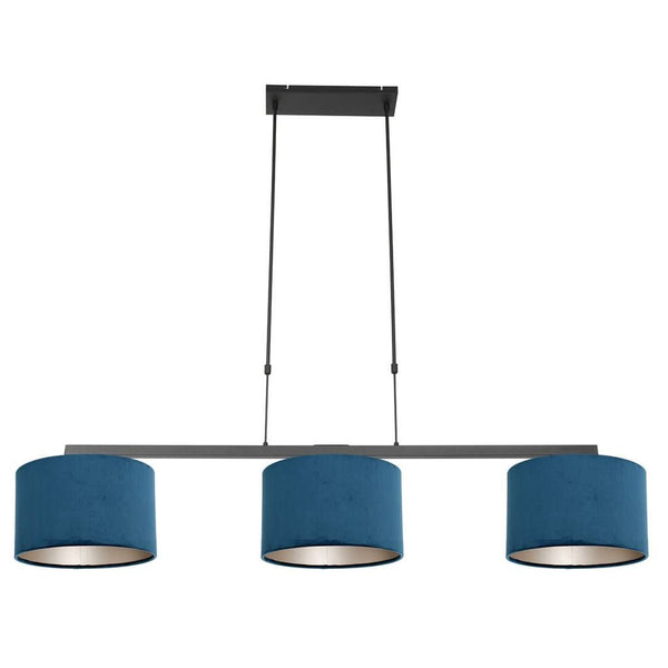 Taro | 3-Light Black Velvet Pendant Light