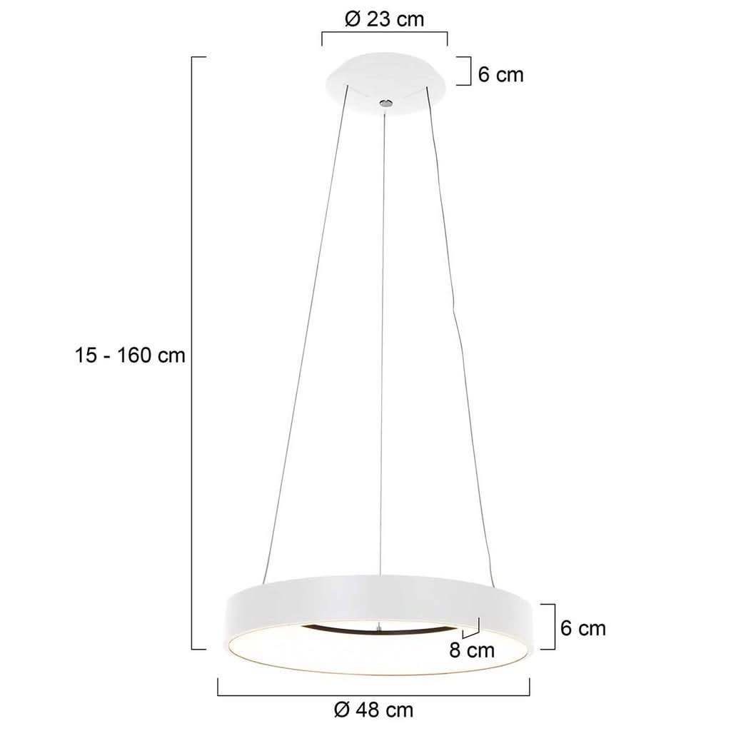 Suspension Ringlede LED Blanc | Jaro - Designix Suspension Luminaire