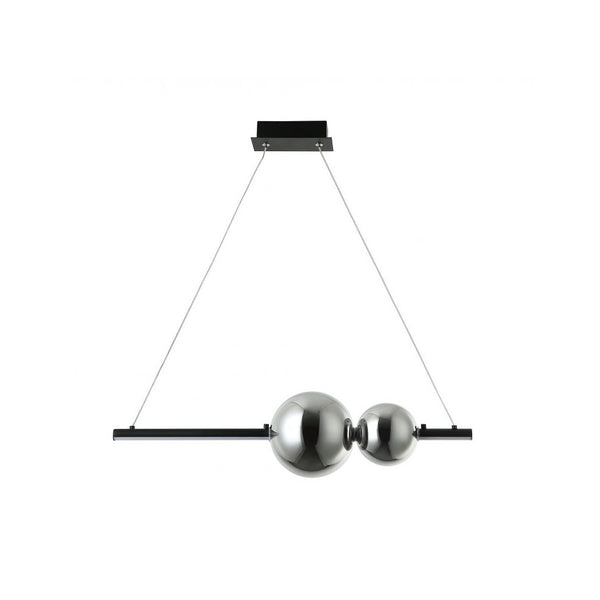 Suspension ZAMBELIS 13W Dimmable DESIGN Noir Mat 22109