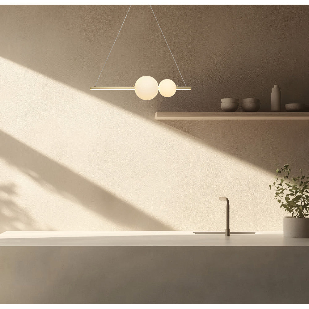 Suspension ZAMBELIS 13W Dimmable DESIGN Or Mat 22108